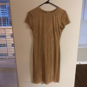 Tan suede dress